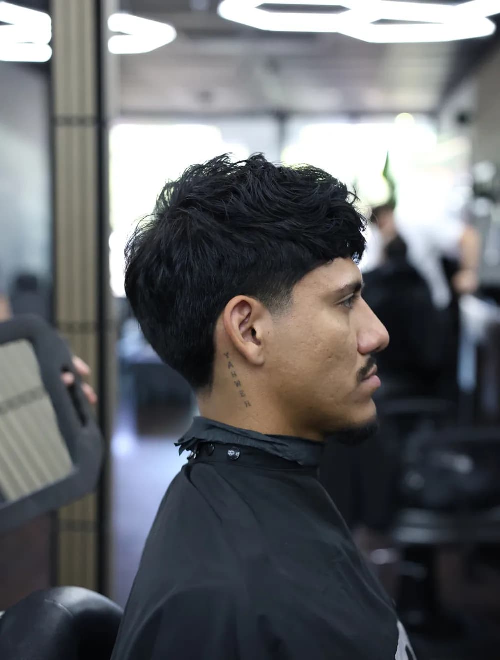 Men's fade haircut at Trust Barbershop, Citrus Heights